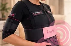 Combinaison i-model Esthetic pour la stimulation musculaire passive, avec ceinture abdominale
